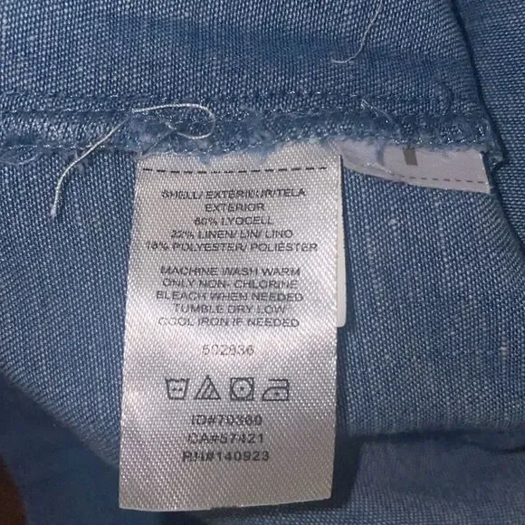 Loft Denim Button Front Dress Size 2P - Picture 10 of 10